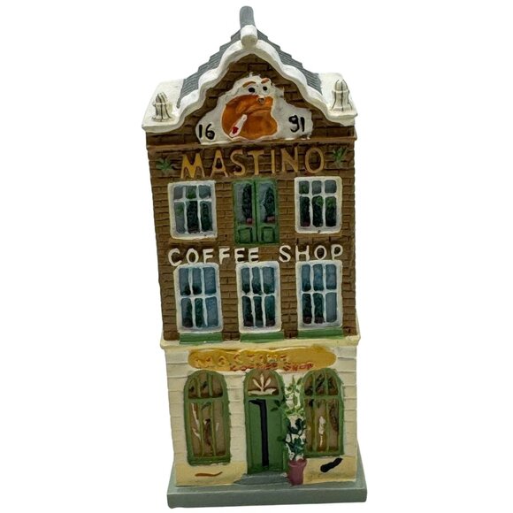 Amsterdam Miniature Ceramic Canal House 5 Pc Figurines Decorative Collectibles - Picture 9 of 11